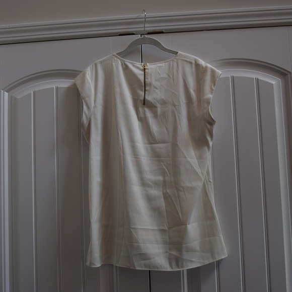 The Limited Cap Sleeve Blouse Shell - Size M White - Picture 7 of 8